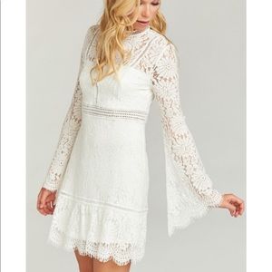 Show Me Your Mumu Naomi Mini Dress - white